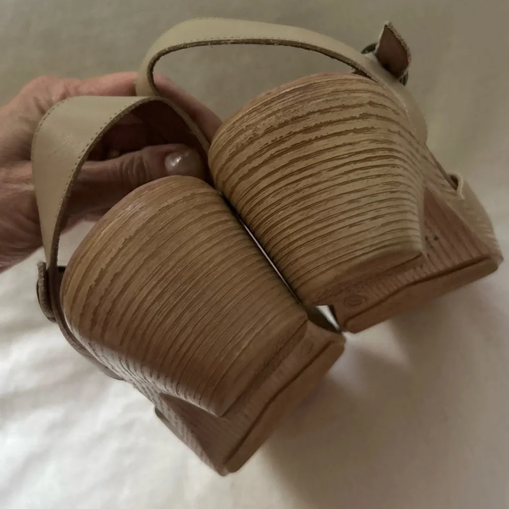 Dansko Tan Leather Mary Jane Clogs - Picture 9 of 14